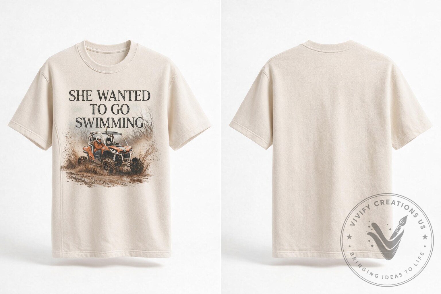 She Wanted To Go Swimming Can-Am Shirt - Funny Offroad Mudding Graphic Tee