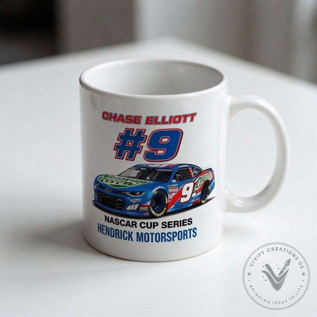 Chase Elliott #9 NASCAR Mug - Funny Racing Fan Coffee Cup 4 Chase Elliott #9 NASCAR Mug - Funny Racing Fan Coffee Cup