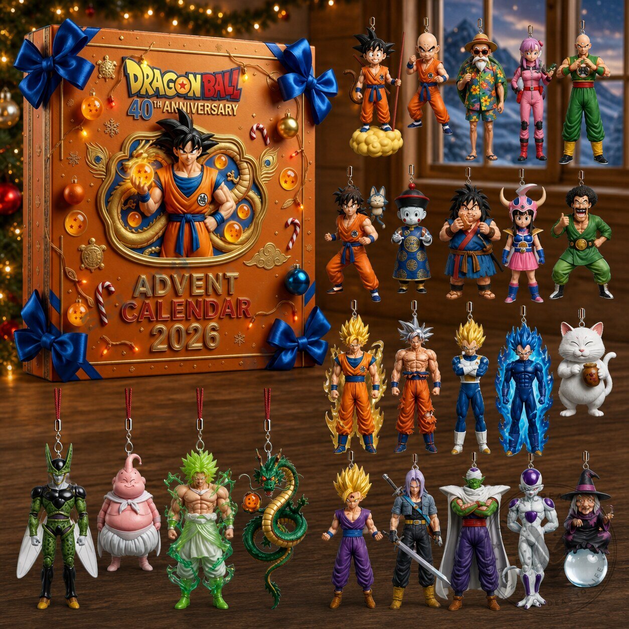 Dragon Ball 40th Anniversary Advent Calendar 2026 - 24 Anime Figure Ornaments