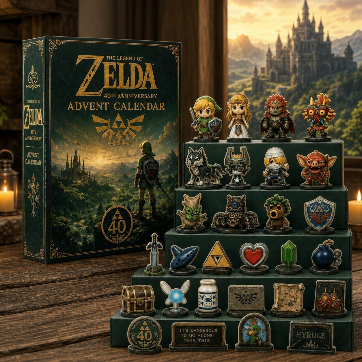 The Legend of Zelda 40th Anniversary Advent Calendar 2026 - Mini Figure Ornaments