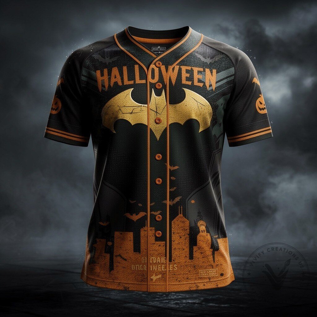 Halloween x Batman Baseball Jersey 2026 - Limited Edition 4 Halloween x Batman Baseball Jersey 2026 - Limited Edition