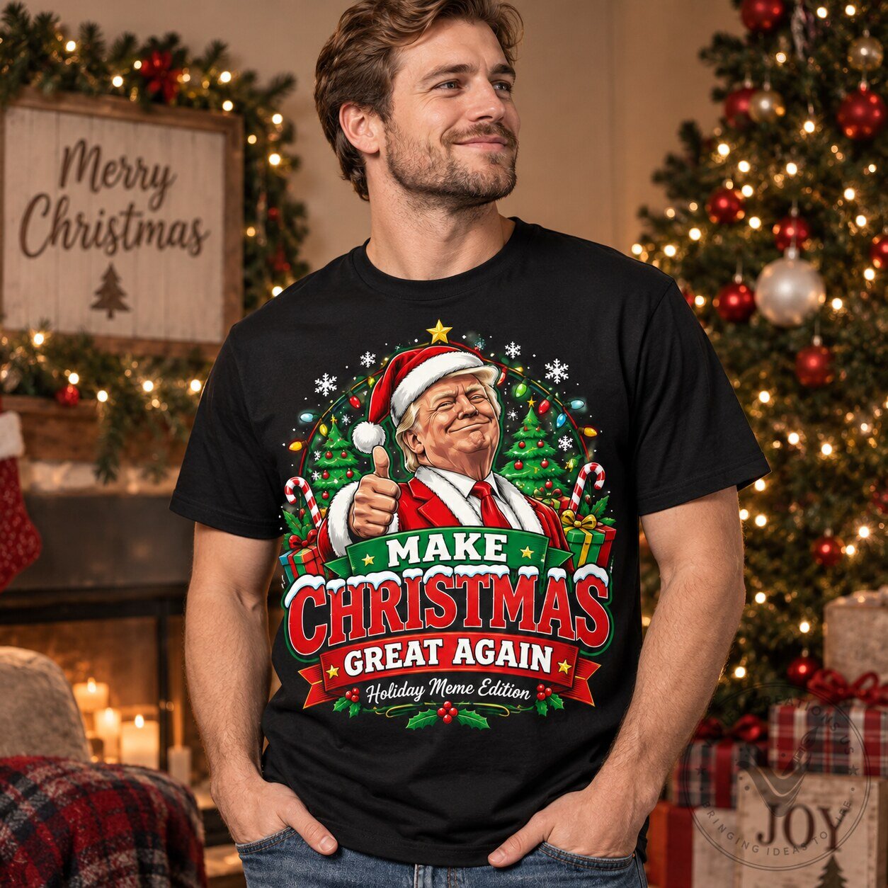 Trump Make Christmas Great Again 2026 Meme T-Shirt