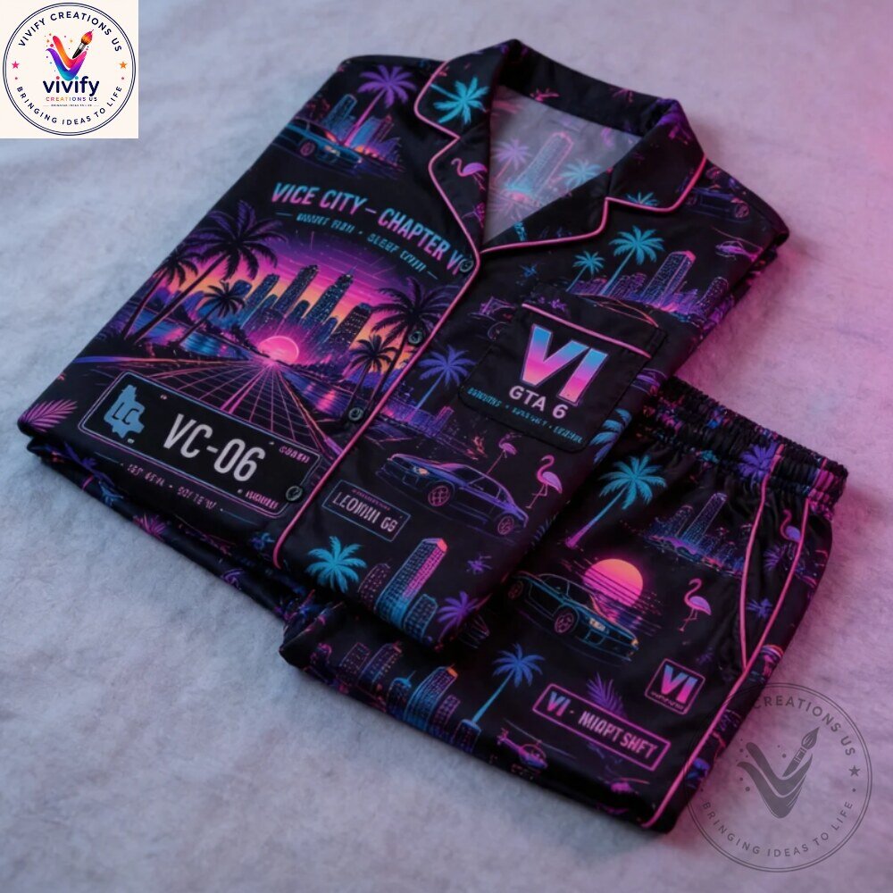 GTA 6 Vice City Neon Pajama Set 2026 Special Edition 5 GTA 6 Vice City Neon Pajama Set 2026 Special Edition