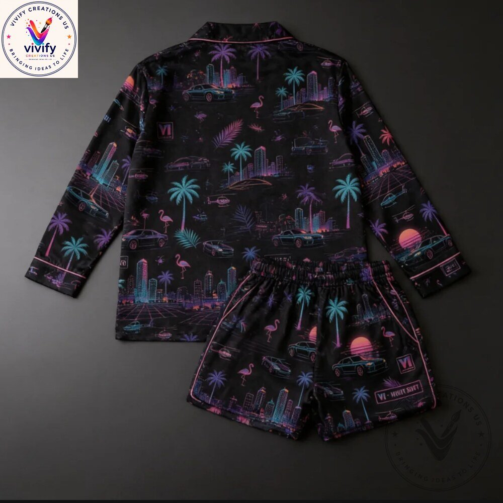 GTA 6 Vice City Neon Pajama Set 2026 Special Edition 8 GTA 6 Vice City Neon Pajama Set 2026 Special Edition