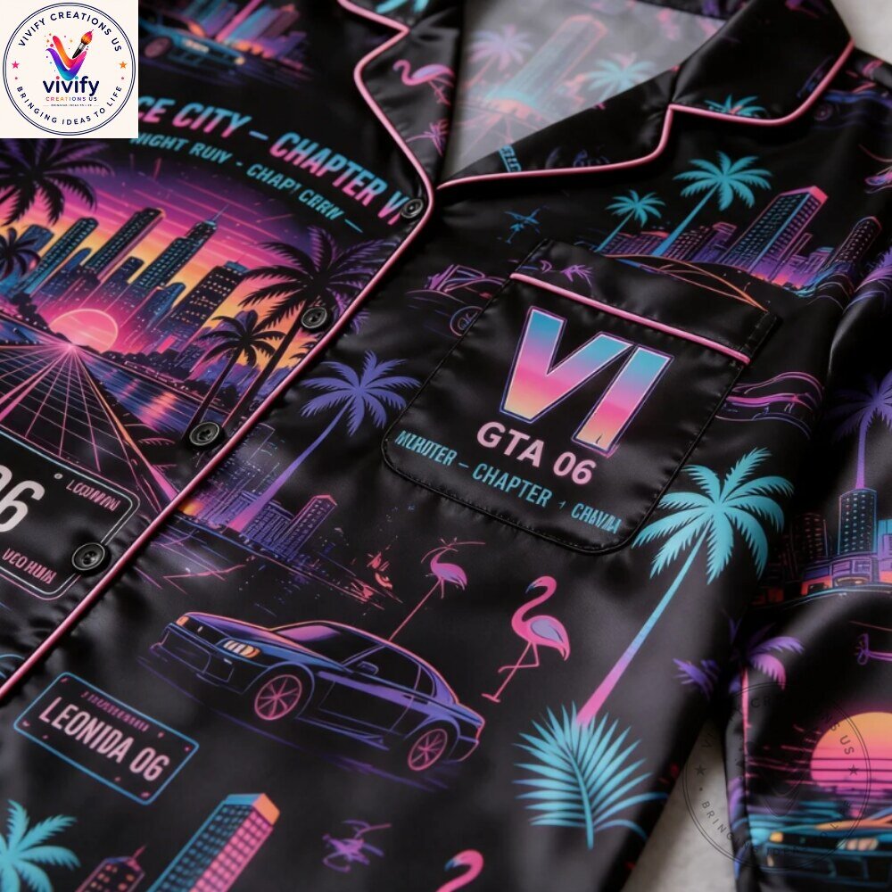 GTA 6 Vice City Neon Pajama Set 2026 Special Edition 9 GTA 6 Vice City Neon Pajama Set 2026 Special Edition