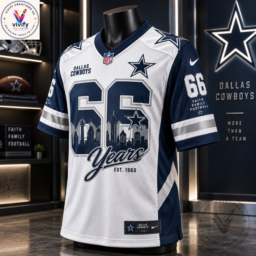 NFL Dallas Cowboys 66 Years Football Jersey 9 NFL Dallas Cowboys 66 Years Football Jersey