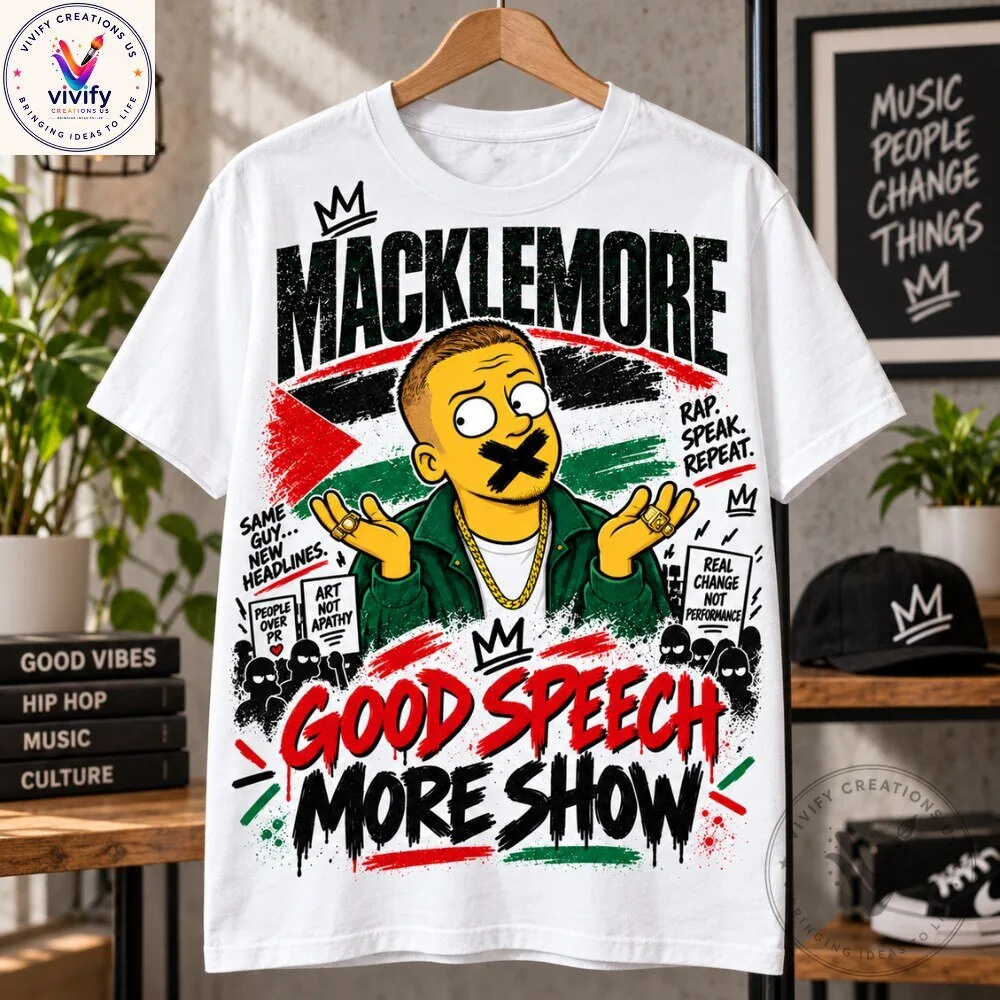 Macklemore Ed Sheeran Tour Good Speech Graphic T-Shirt 6 Macklemore Ed Sheeran Tour Good Speech Graphic T-Shirt