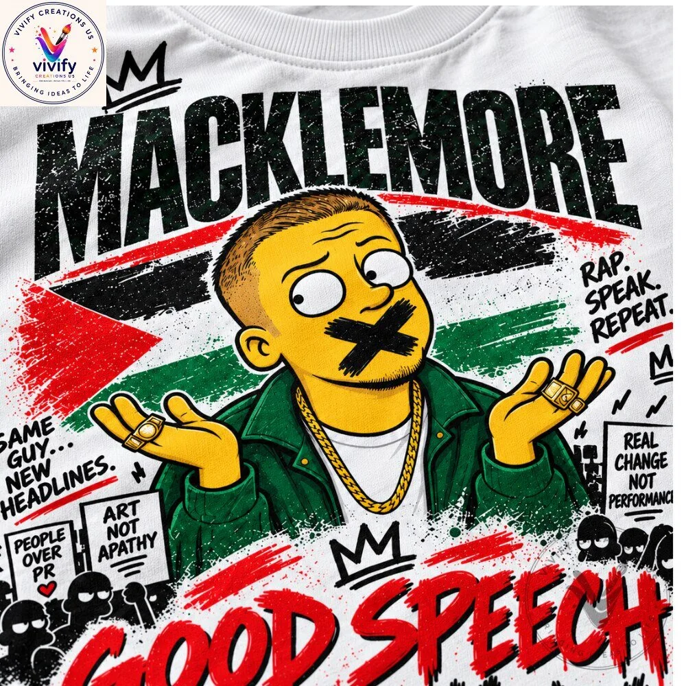 Macklemore Ed Sheeran Tour Good Speech Graphic T-Shirt 7 Macklemore Ed Sheeran Tour Good Speech Graphic T-Shirt