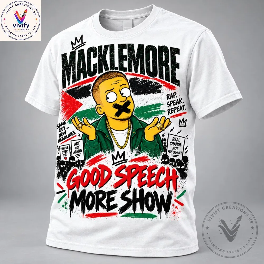 Macklemore Ed Sheeran Tour Good Speech Graphic T-Shirt 8 Macklemore Ed Sheeran Tour Good Speech Graphic T-Shirt