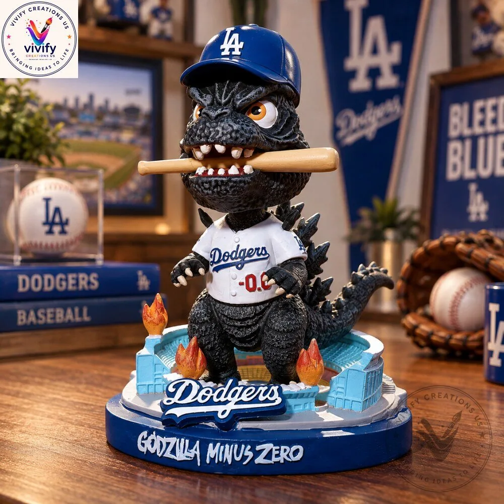 Dodgers x Godzilla Minus Zero Baseball Figure