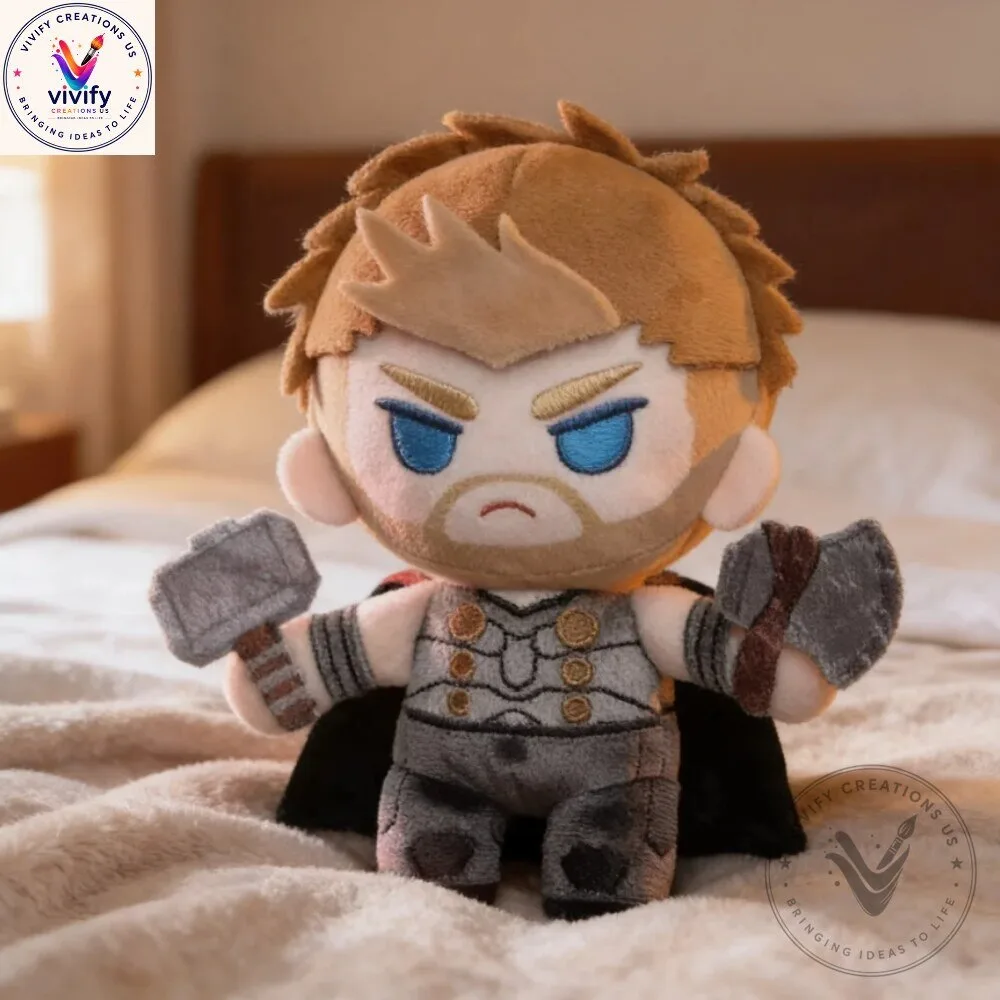 Avengers Doomsday Thor Plush Toy with Hammer