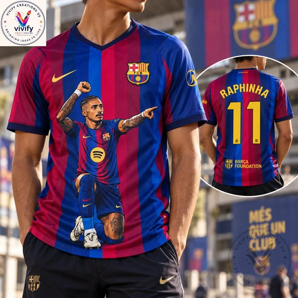 Barcelona Raphinha Signature Celebration Football Jersey 2026 Special Edition
