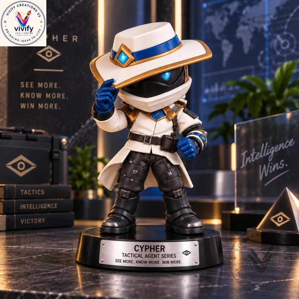Pop Mart Valorant Cypher Tactical Agent Figure
