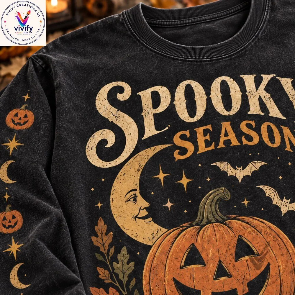 Halloween Jack O Lantern Vintage Washed Sweatshirt 6 Halloween Jack O Lantern Vintage Washed Sweatshirt