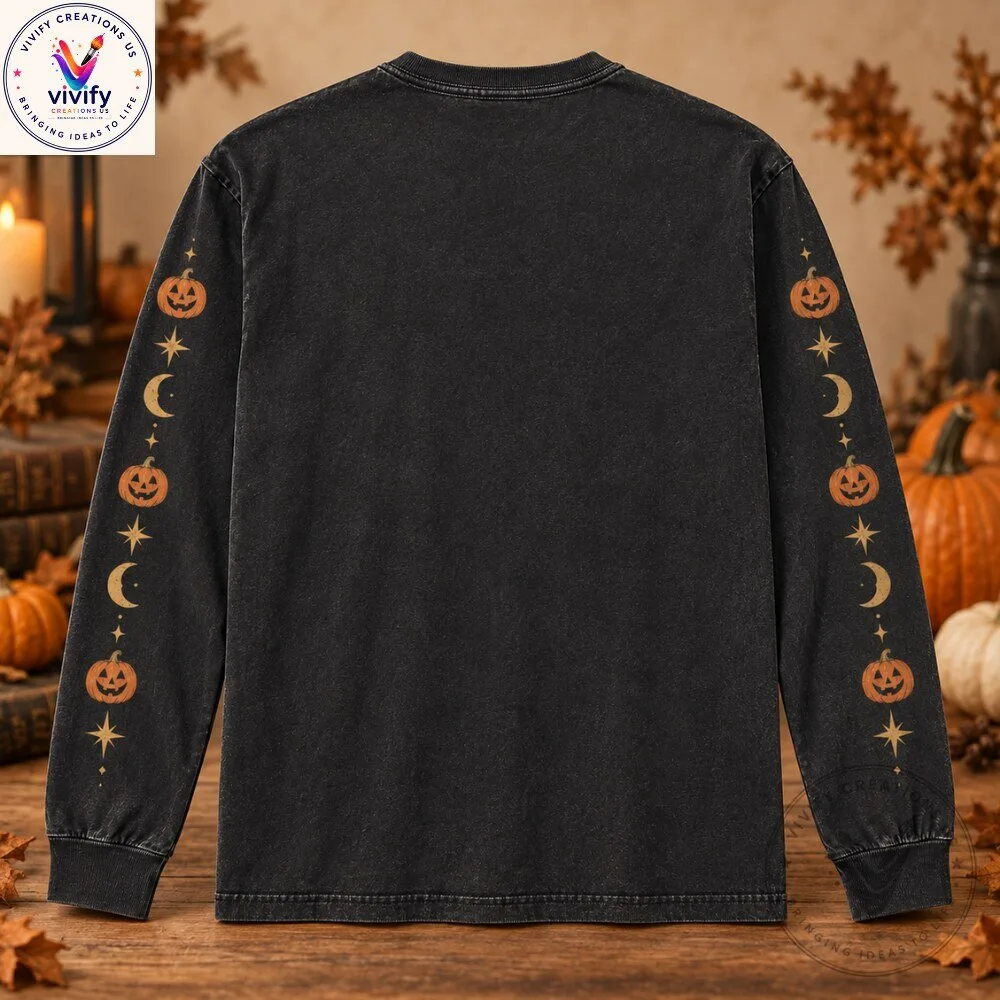 Halloween Jack O Lantern Vintage Washed Sweatshirt 9 Halloween Jack O Lantern Vintage Washed Sweatshirt