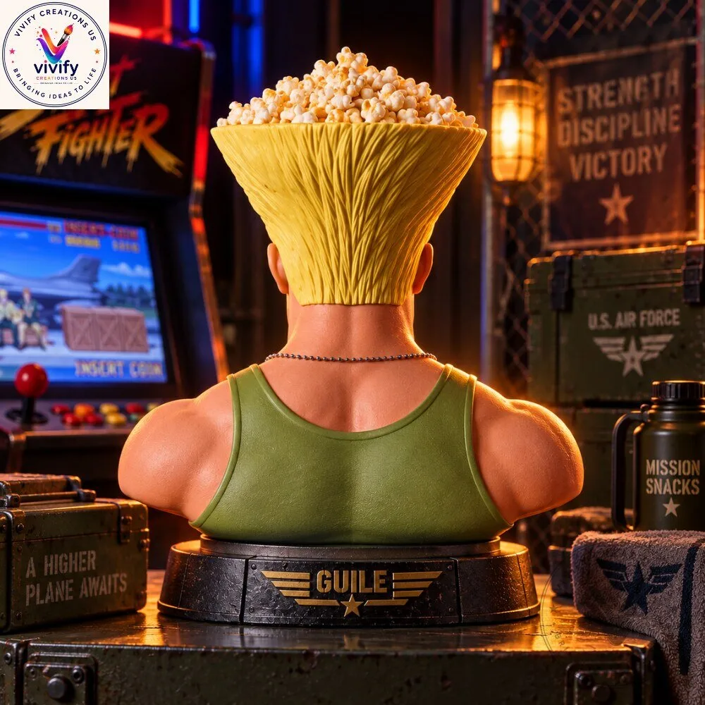 AMC Street Fighter Guile Figure Popcorn Bucket 5 AMC Street Fighter Guile Figure Popcorn Bucket