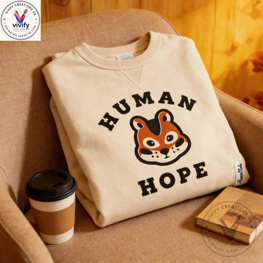 BTS J-Hope x Human Made Hope Cream Sweatshirt 4 BTS J-Hope x Human Made Hope Cream Sweatshirt