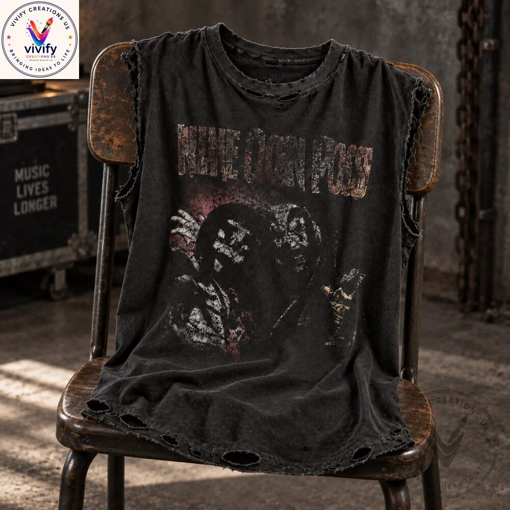 Justin Bieber Nine Inch Nails Distressed Vintage Tank Top 5 Justin Bieber Nine Inch Nails Distressed Vintage Tank Top