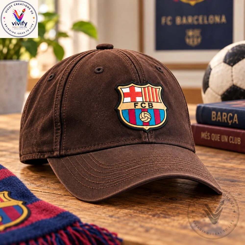 FC Barcelona x Cactus Jack Brown Washed Dad Hat Cap 6 FC Barcelona x Cactus Jack Brown Washed Dad Hat Cap