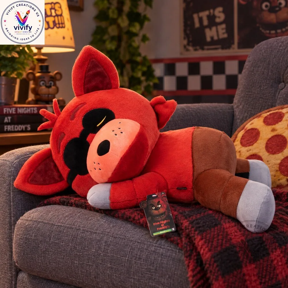 Five Nights at Freddys Sleeping Foxy Plush Pillow 3 Five Nights at Freddys Sleeping Foxy Plush Pillow