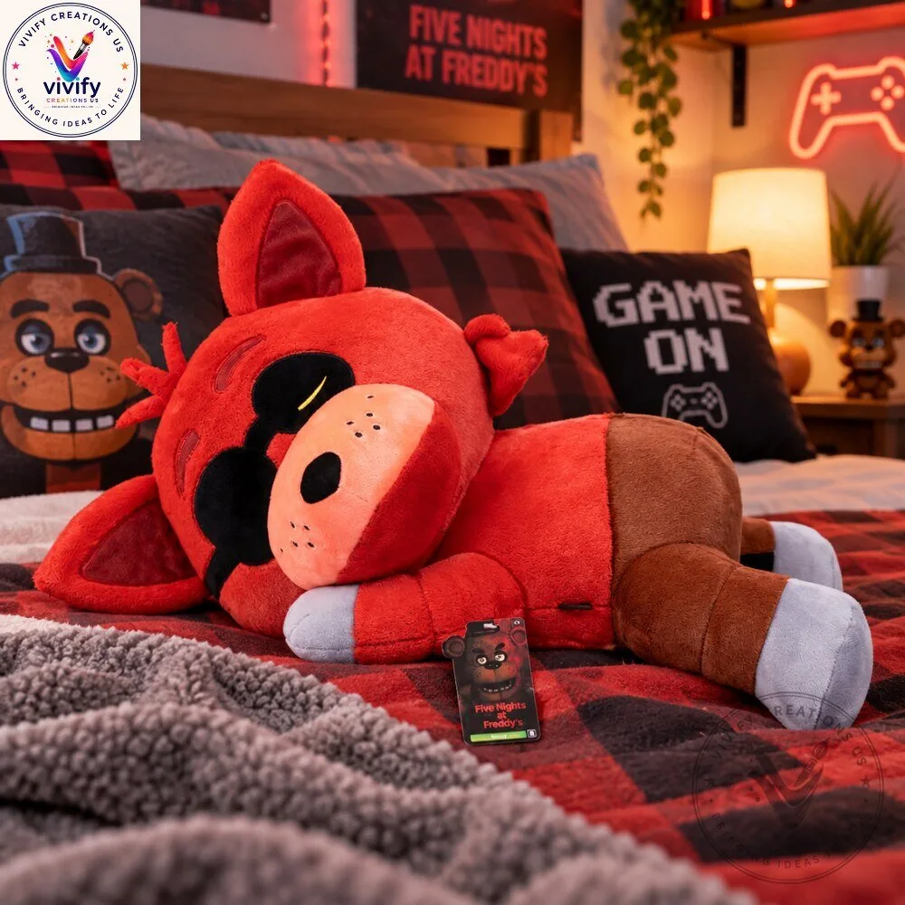 Five Nights at Freddys Sleeping Foxy Plush Pillow 4 Five Nights at Freddys Sleeping Foxy Plush Pillow