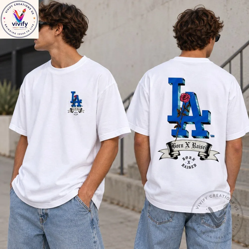 Born x Raised x Los Angeles Dodgers Forever Blue T-Shirt