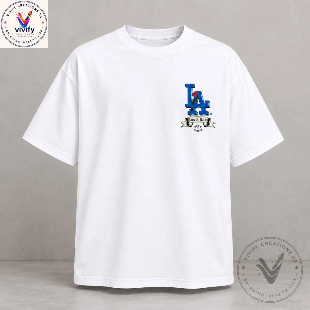 Born x Raised x Los Angeles Dodgers Forever Blue T-Shirt 5 Born x Raised x Los Angeles Dodgers Forever Blue T-Shirt