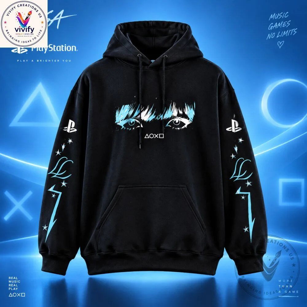 LISA x PlayStation Hoodie - Unisex Gaming Streetwear Sweatshirt