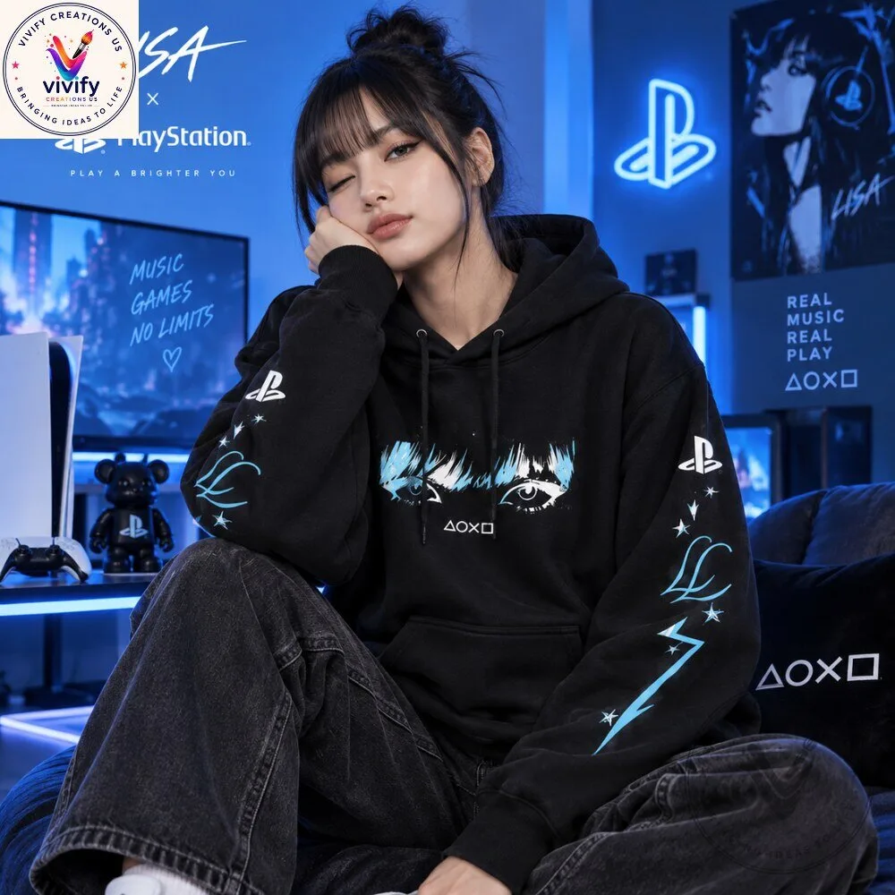LISA x PlayStation Hoodie - Unisex Gaming Streetwear Sweatshirt 5 LISA x PlayStation Hoodie – Unisex Gaming Streetwear Sweatshirt