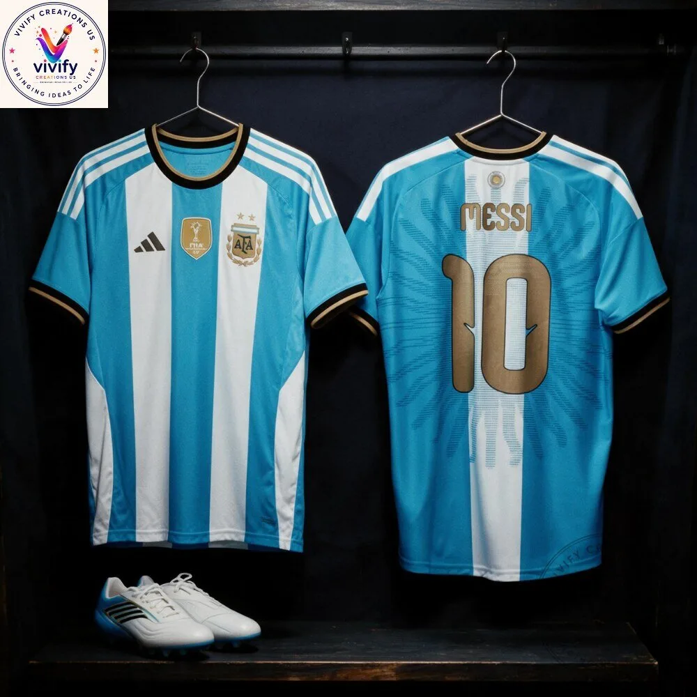 Lionel Messi Argentina Last Match Soccer Jersey