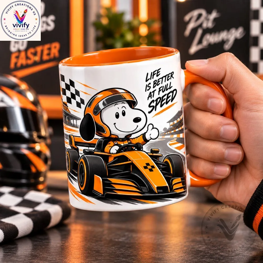 Snoopy McLaren Coffee Mug 2026 - F1 Racing Ceramic Cup