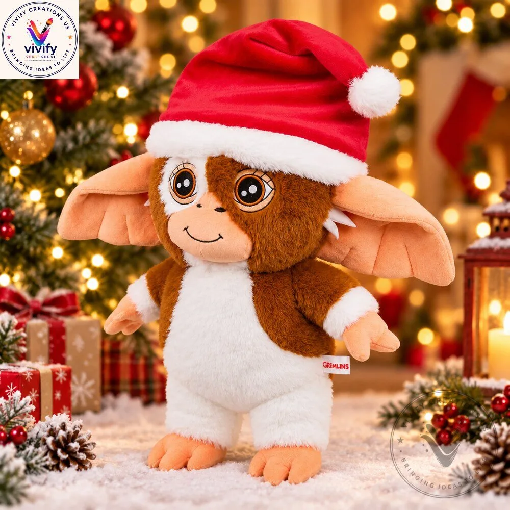 Gremlins 3 Holiday Gizmo with Santa Hat 13" Plush 4 Gremlins 3 Holiday Gizmo with Santa Hat 13" Plush product view
