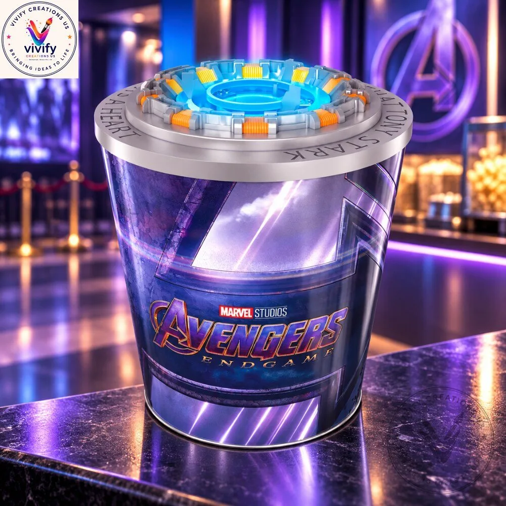 Avengers Endgame Encore Arc Reactor Premium Popcorn Bucket