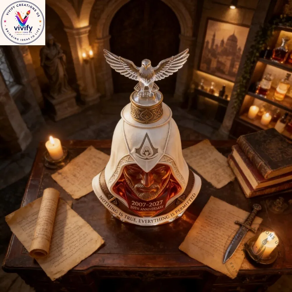 Assassins Creed 20th Anniversary Decanter 2026 - Glass Set 6 Assassins Creed 20th Anniversary Decanter 2026 - Glass Set