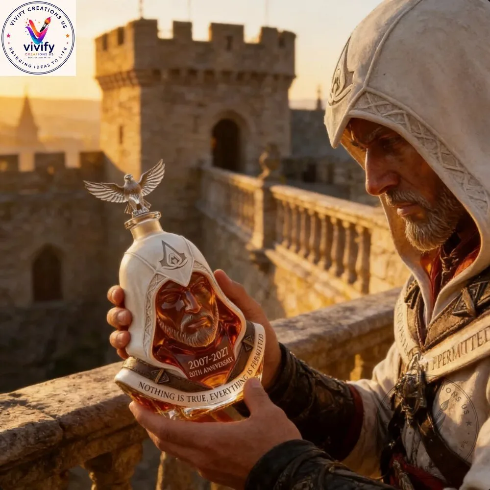 Assassins Creed 20th Anniversary Decanter 2026 - Glass Set 7 Assassins Creed 20th Anniversary Decanter 2026 - Glass Set