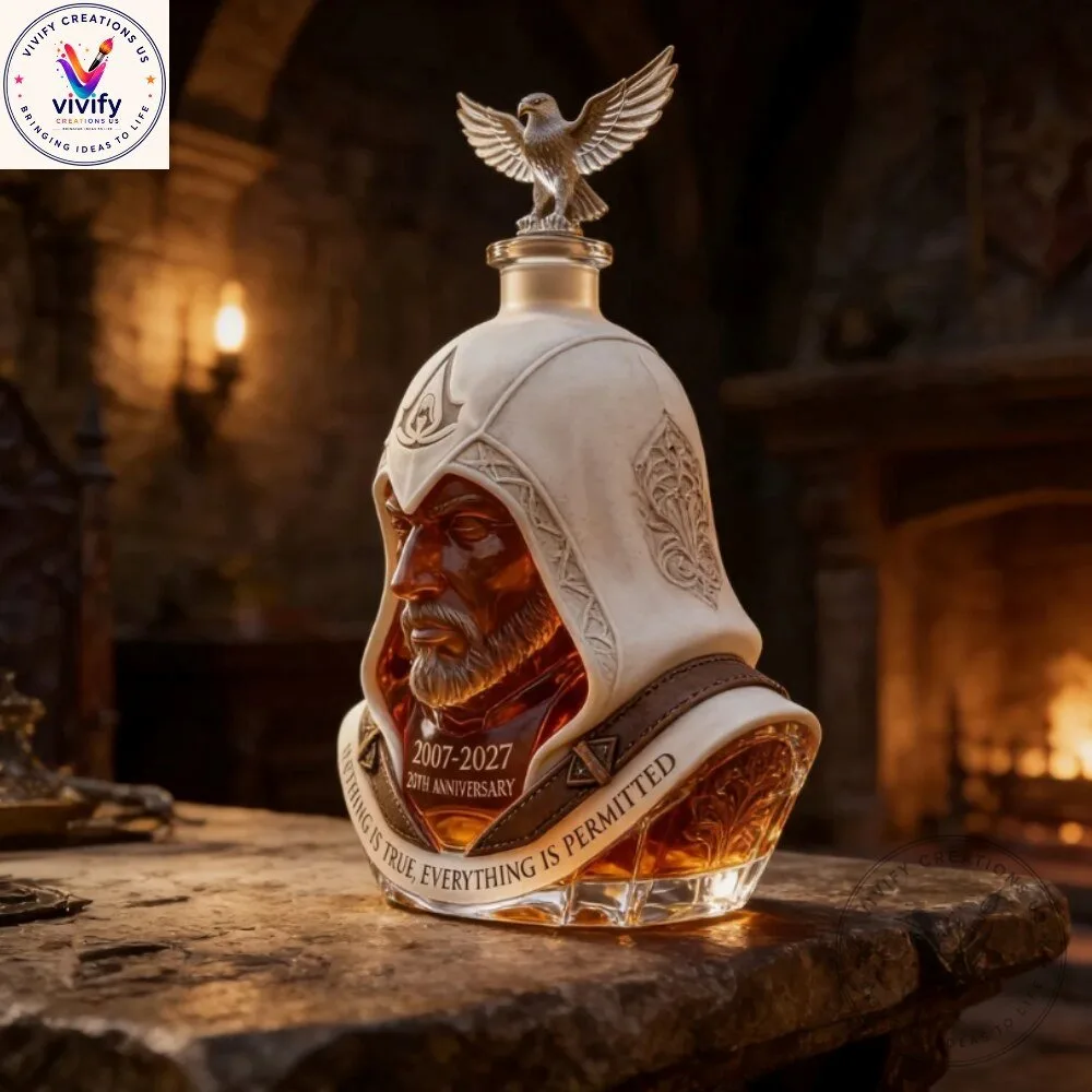 Assassins Creed 20th Anniversary Decanter 2026 - Glass Set 8 Assassins Creed 20th Anniversary Decanter 2026 - Glass Set