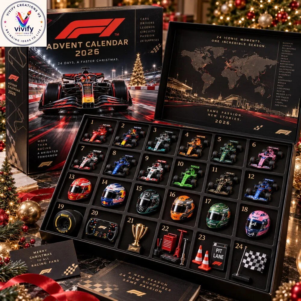 F1 Racing Christmas Countdown Advent Calendar 2026
