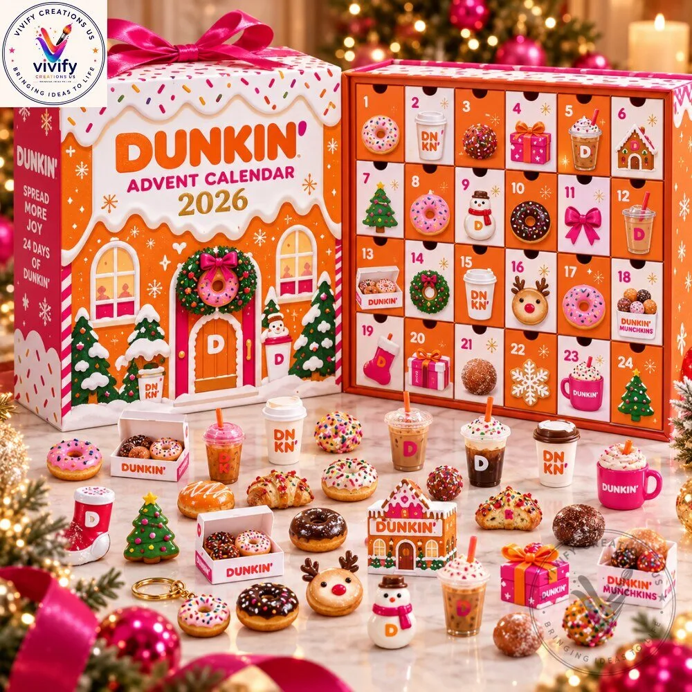 Dunkin Christmas Coutdown Advent Calendar 2026 4 Dunkin Christmas Coutdown Advent Calendar 2026