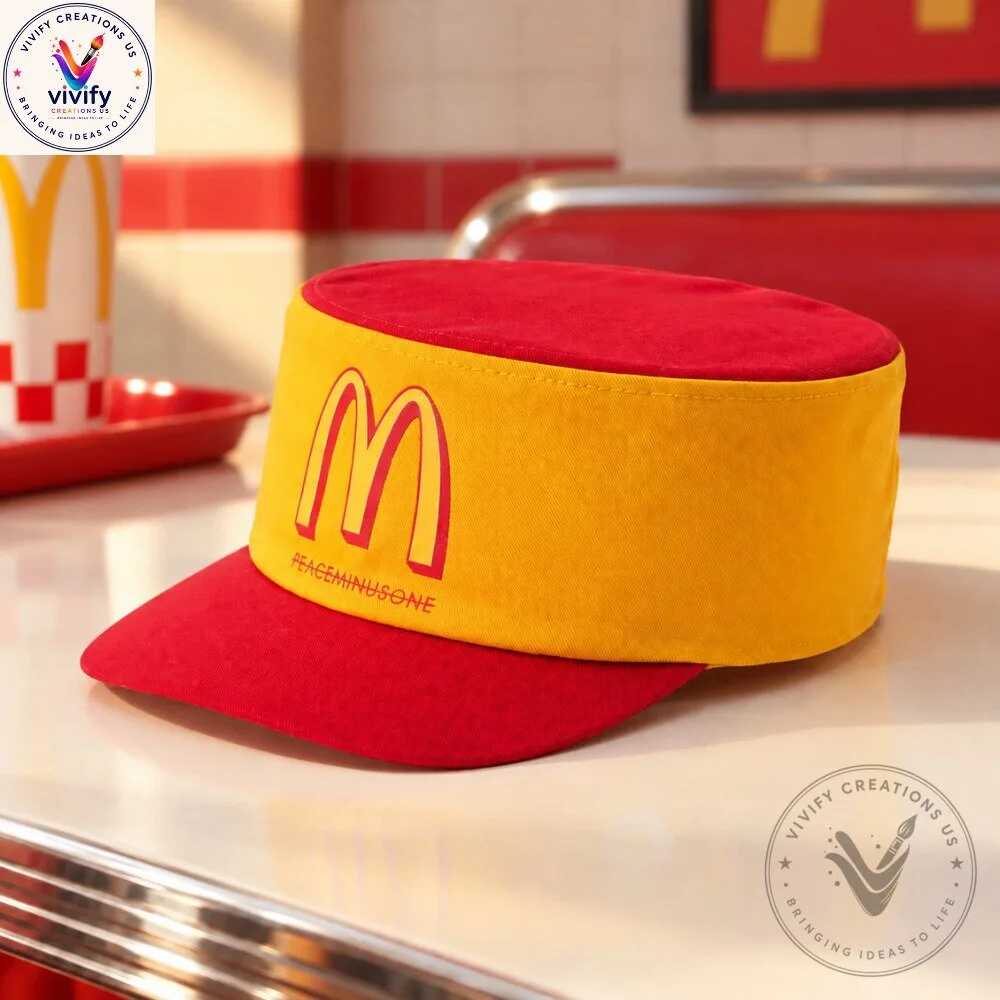 G-Dragon McDonald's x PEACEMINUSONE Vintage Cap Hat
