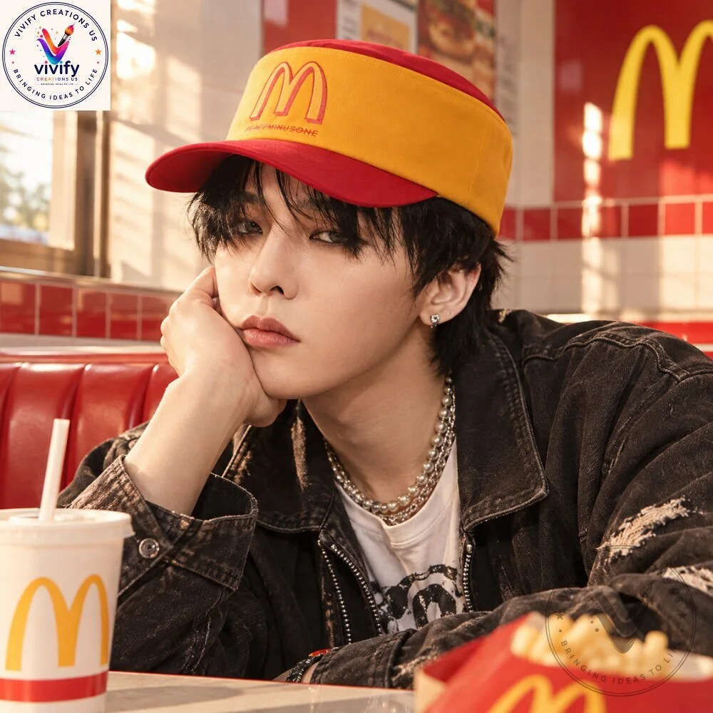 G-Dragon McDonald's x PEACEMINUSONE Vintage Cap Hat