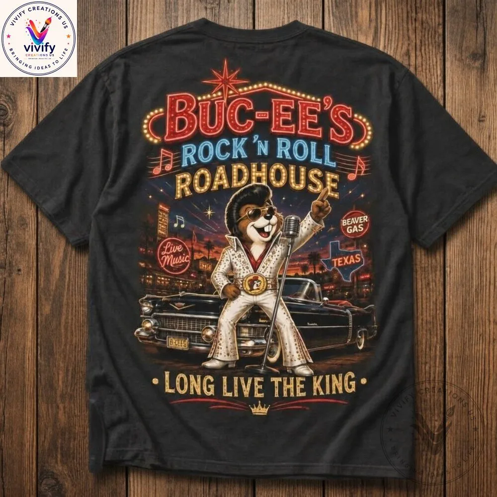 Buc-ee’s Elvis Rock And Roll Roadhouse Elvis Presley T-Shirt