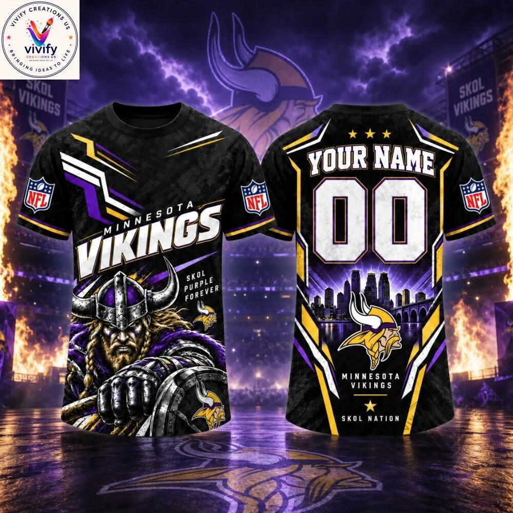 Minnesota Vikings Skol Purple Football Jersey Shirt