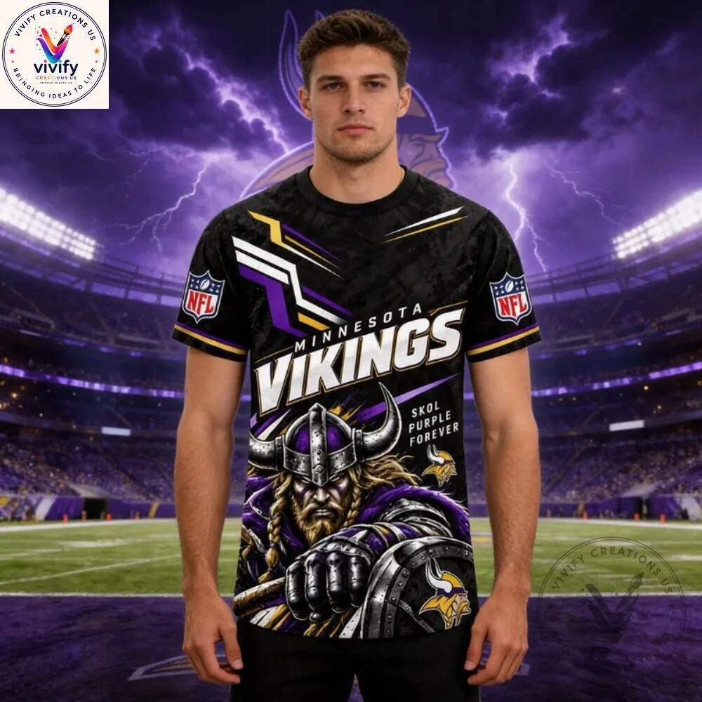 Minnesota Vikings Skol Purple Football Jersey Shirt 4 Minnesota Vikings Skol Purple Football Jersey Shirt