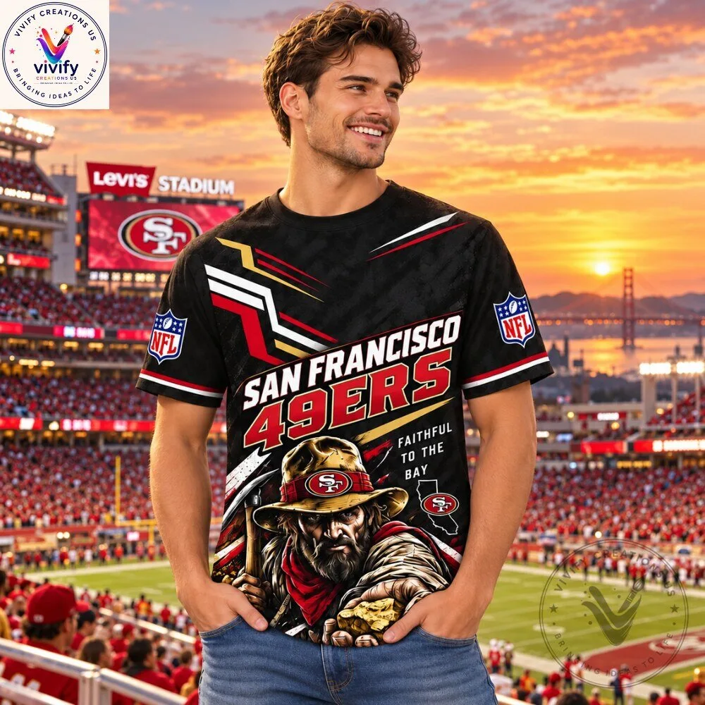 San Francisco 49ers Mascot Football Jersey Shirt 4 San Francisco 49ers Mascot Football Jersey Shirt