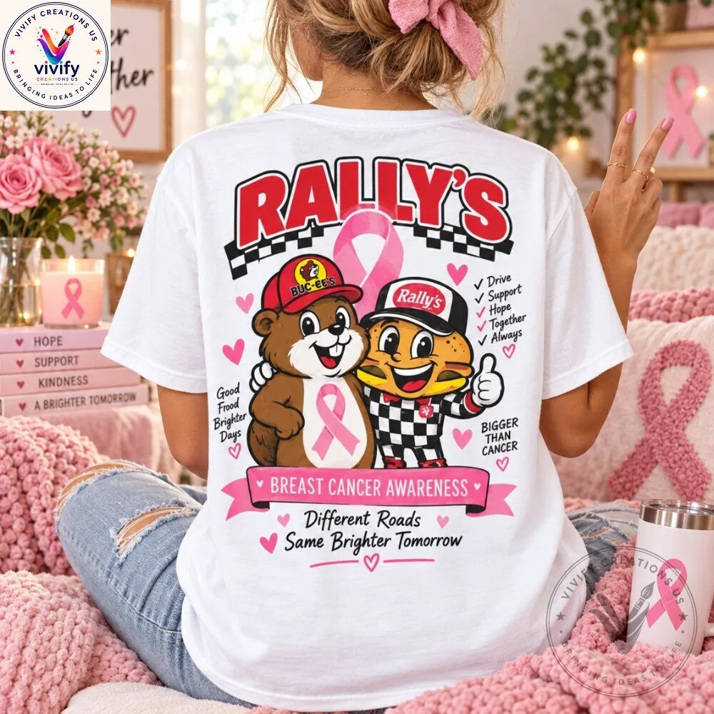 Rally's Buc-ee's Breast Cancer Awareness T-Shirt